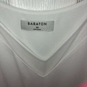 Babaton White Mesh V-Neck Camisole | XS